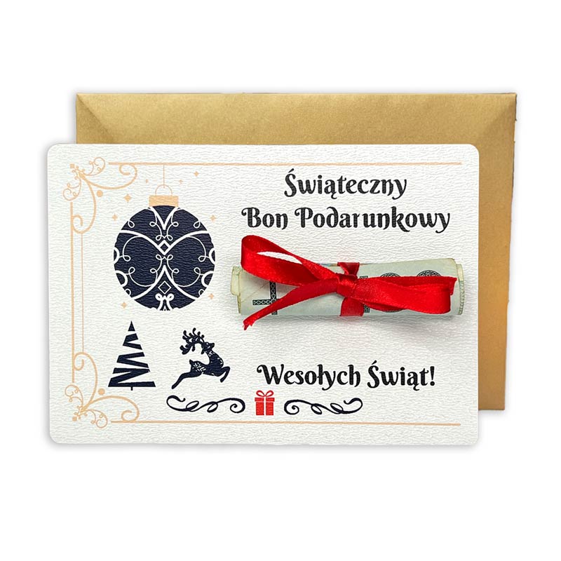 Mikołajkowy Bon Podarunkowy Prezent na Święta dla Pracowników MD1634 - obrazek 2