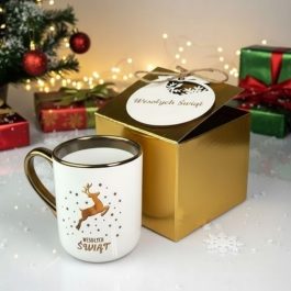 Prezent Świąteczny dla Pracowników Zestaw Kubek Świąteczny i bombka MD1650
