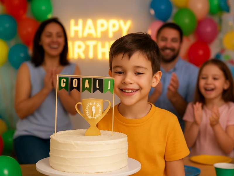 Topper Piłka Nożna Dekoracja Tortu