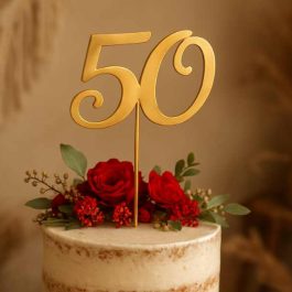 Elegancki Złoty Topper 50