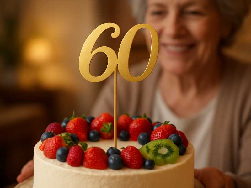 Błyszcząca Dekoracja Tortu 60