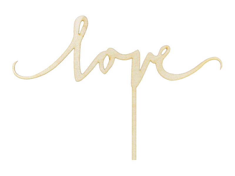 Romantyczna Eco Dekoracja Tortu Love