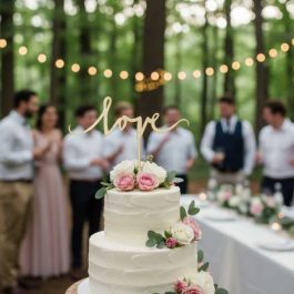 Romantyczna Eco Dekoracja Tortu Love