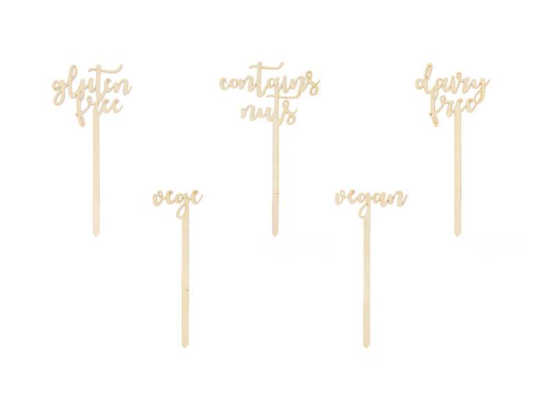 Drewniane Toppery na Słodki Stół