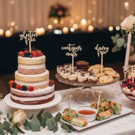 Drewniane Toppery na Słodki Stół