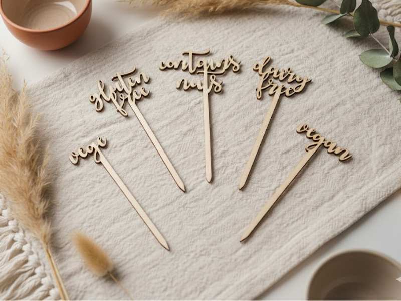 Drewniane Toppery na Słodki Stół