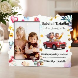 Ramka dla Babci i Dziadka Personalizowana Ramka z Imionami Wnuków MD1727