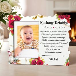 Dzień Babci i Dziadka Ramka z Życzeniami Personalizowana Prezent MD1730
