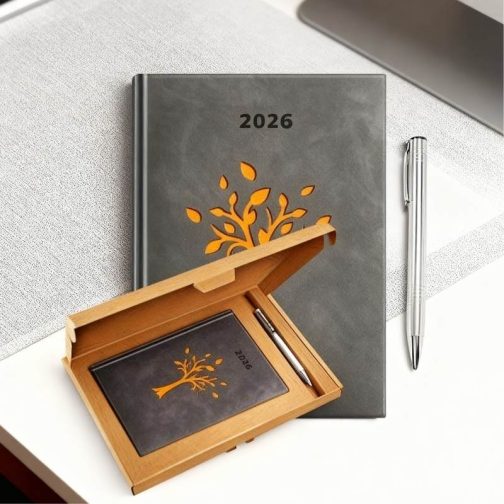 Zestaw Kalendarz Terminarz z Długopisem w Pudełku MD1462