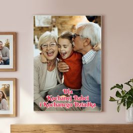 Fotoobraz na Płótnie Wyjątkowy Prezent na Dzień Babci i Dziadka MD1741