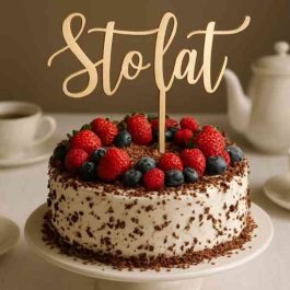 Drewniany Topper na Tort 100 Lat MD1685