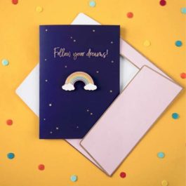 Kartka Przyjaźni z Pinem Tęcza MD1707