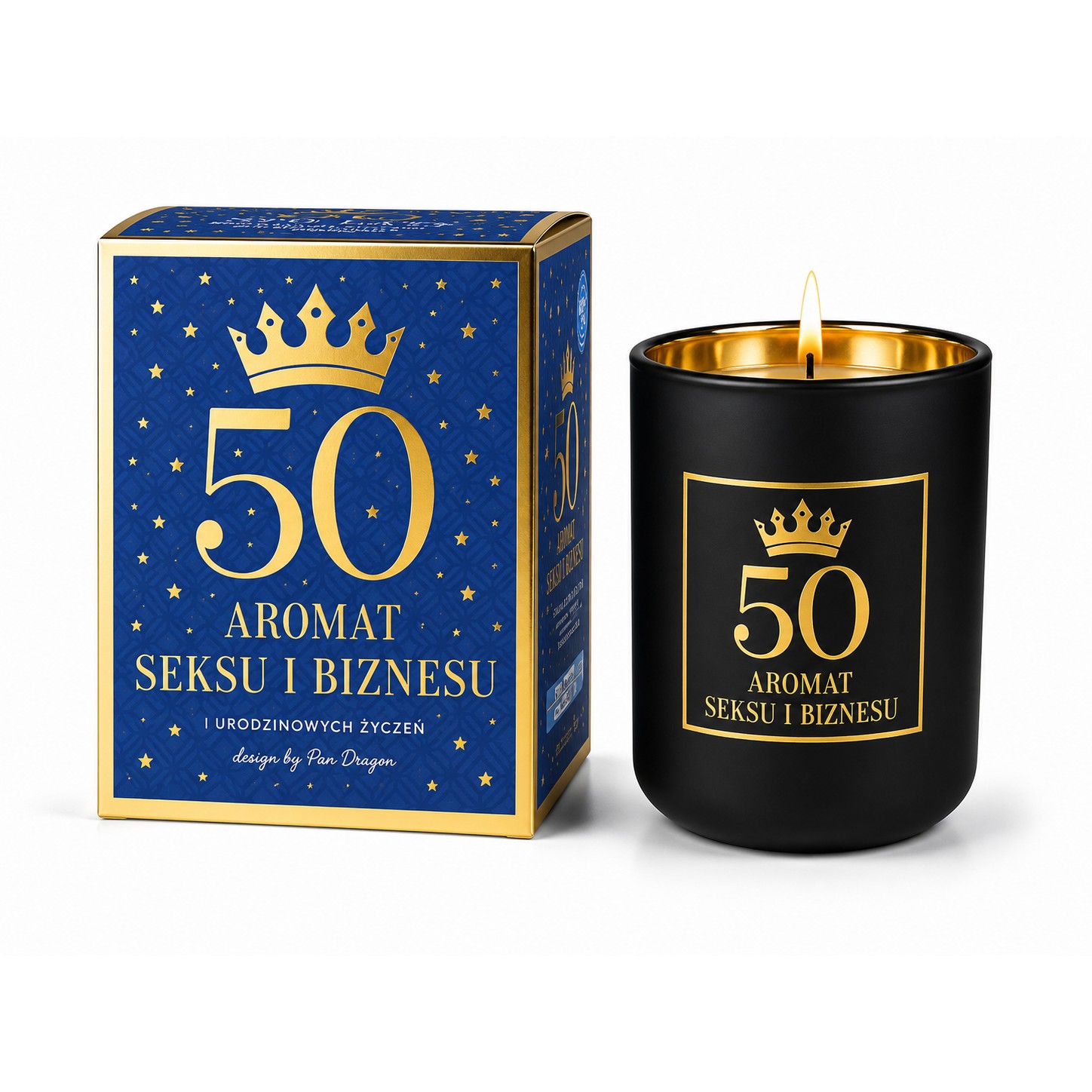 Świeca Zapachowa na 50 Urodziny dla Faceta Aromat Seksu i Biznesu MD1995