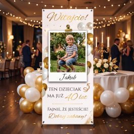 X-baner na Urodziny ze Zdjęciem Ten Dzieciak Ma Już Personalizowany MD2009