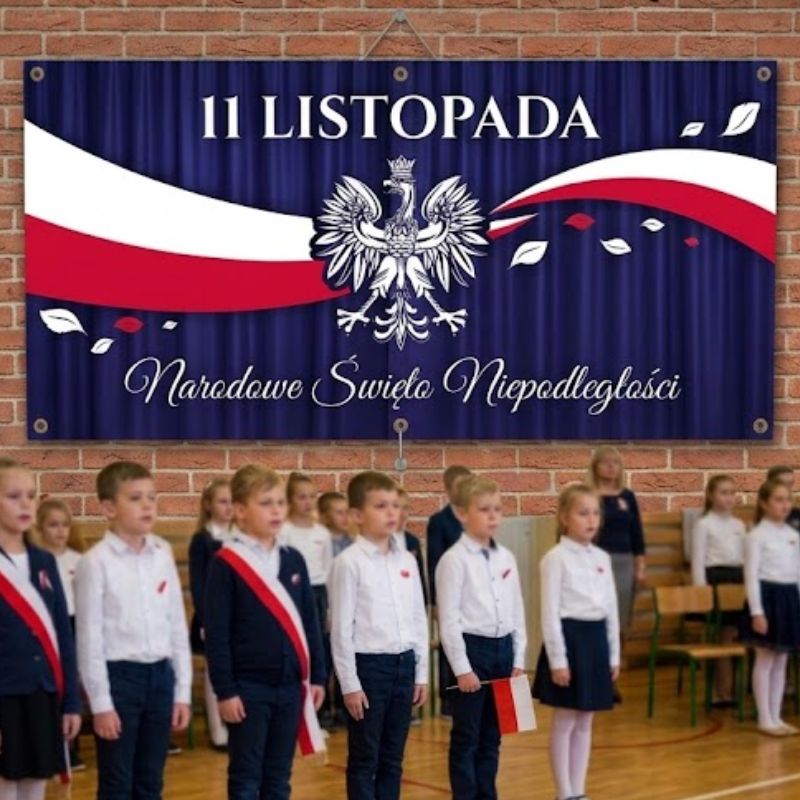 Baner Święto Niepodległości Dekoracja do Szkół Przedszkoli MD2043