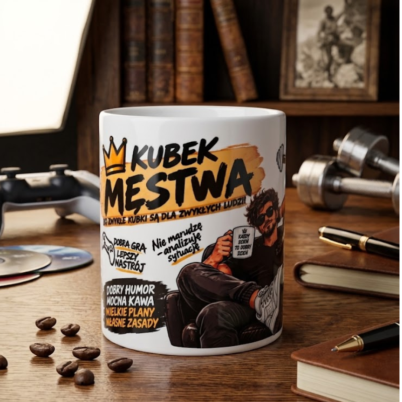 Prezent dla Faceta Kubek Męstwa i Pianka Rituals Zestaw MD2091